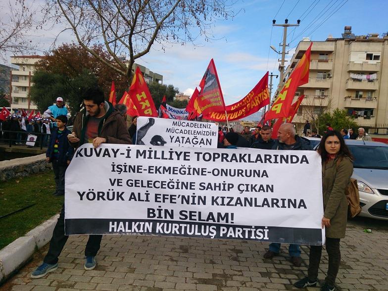 HKP Olarak Milas’taki “Özelleştirmeye Hayır Emek ve Bağımsızlık Yürüyüşü ve Mitingi”ndeydik