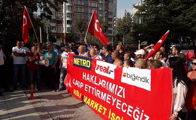 Nakliyat-İş’ten: Real Market İşçileri, Hileli İflasa, Haklarının Gasp Edilmesine, Sarı Sendikacılığa Karşı İl İl Mücadeleye Devam Ediyor