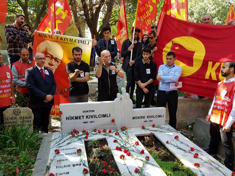 HKP Genel Başkanı Nurullah Ankut’un,  Ölümünün 46’ncı Yıldönümünde Hikmet Kıvılcımlı’nın Mezarıbaşında yaptığı konuşma