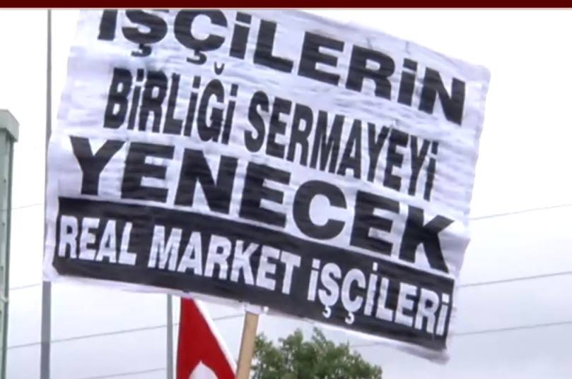 Hakları İçin Direnen, Mücadele Eden Real İşçileri Yalnız Değildir!