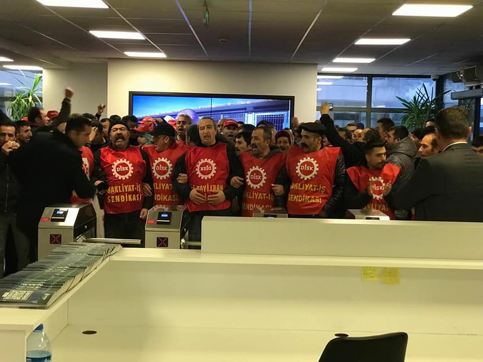 Nakliyat-İş’ten: Norm Altaş İşçileri Çankaya Belediyesini İşgal Etti