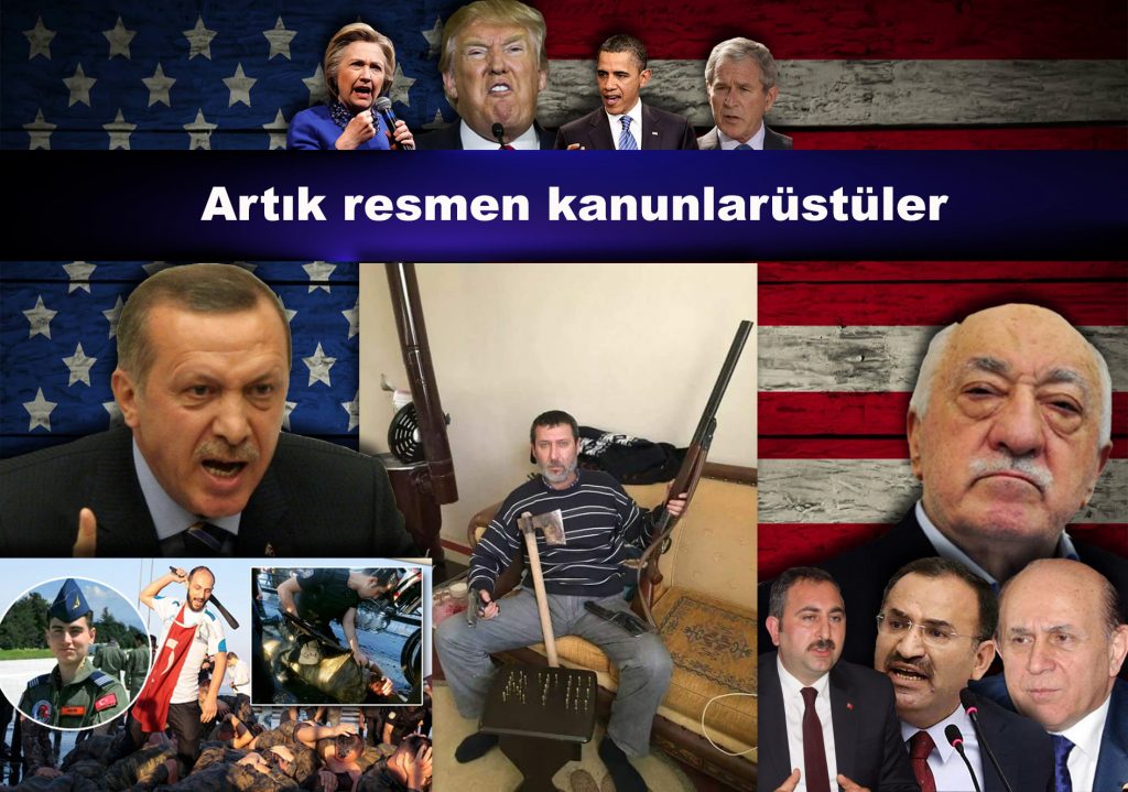 Daha önce de söylemiştik; Kaçak Saraylı Reis’i ya getiren götürecek (ABD), ya da bir iç savaş çıkarmadan bu zat iktidarı bırakmayacak, diye…