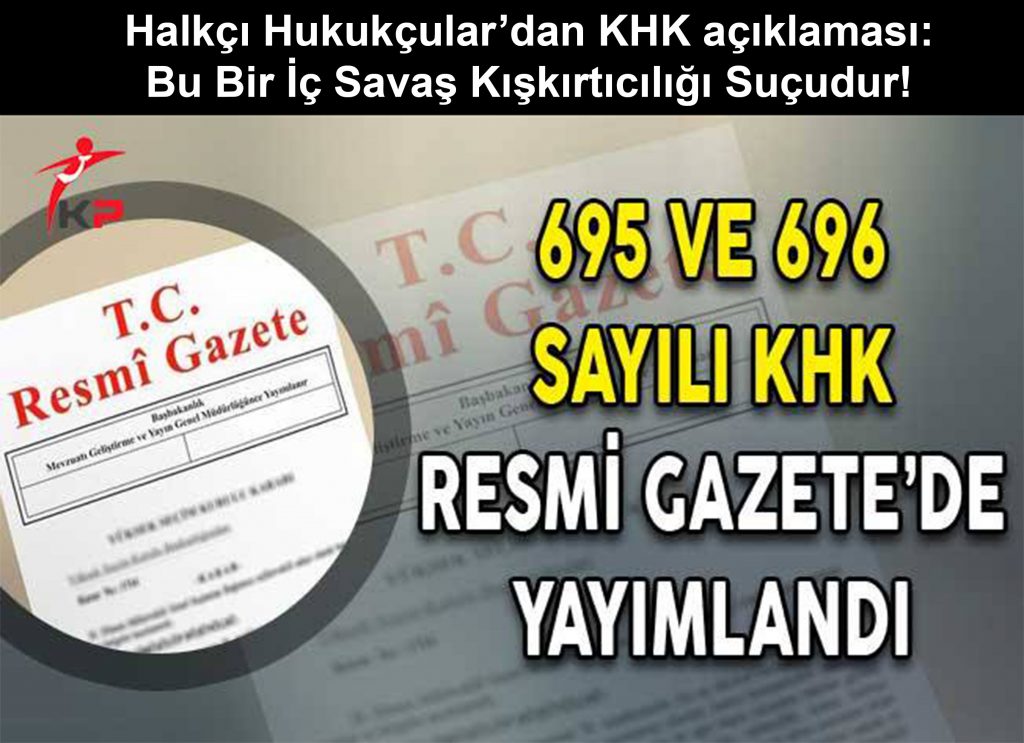 BU BİR İÇ SAVAŞ KIŞKIRTICILIĞI SUÇUDUR!
