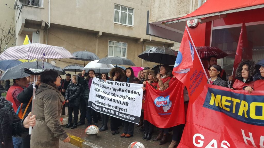 Kurtuluş Partili Kadınlar 8 Mart’ı özüne yaraşır şekilde direnişle kutladı