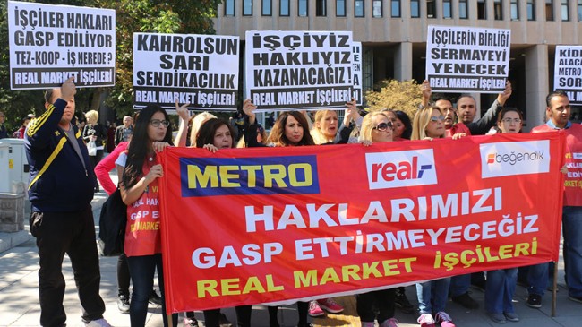 Nakliyat-İş’ten: Real Market Direnişçileri, Media Markt ve Metro Mağazalarını direniş alanına dönüştürmeye devam ediyorlar