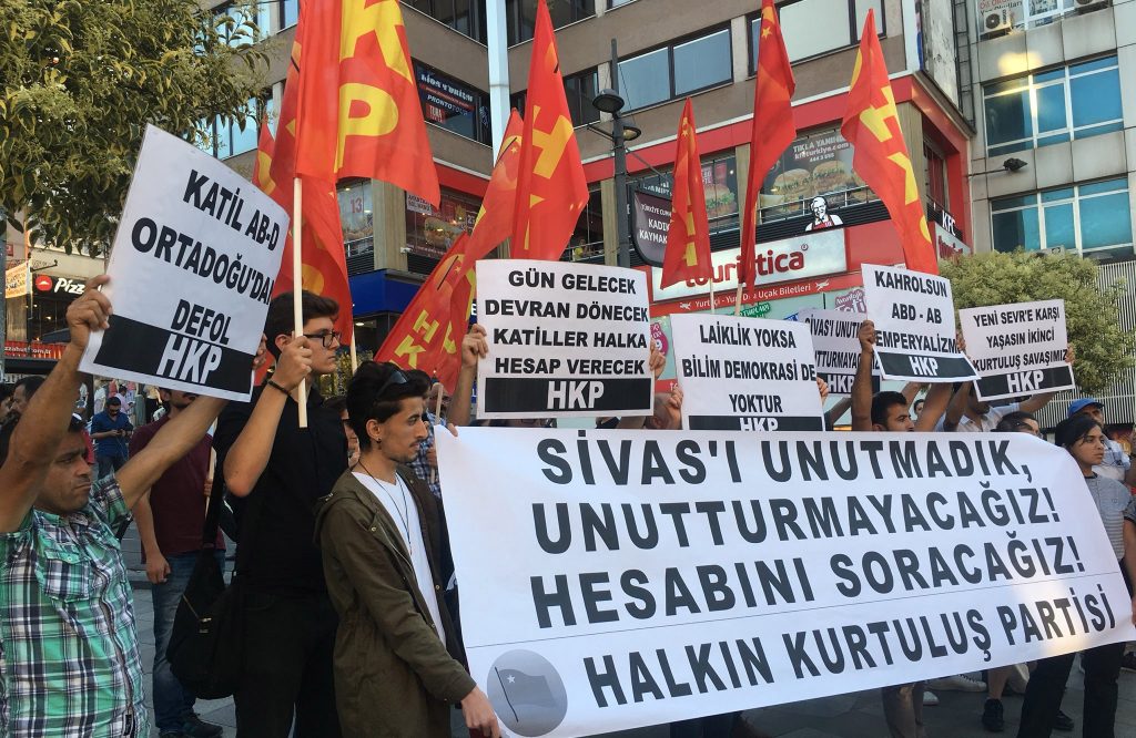 Sivas Katliamı’nı İstanbul’da lanetledik