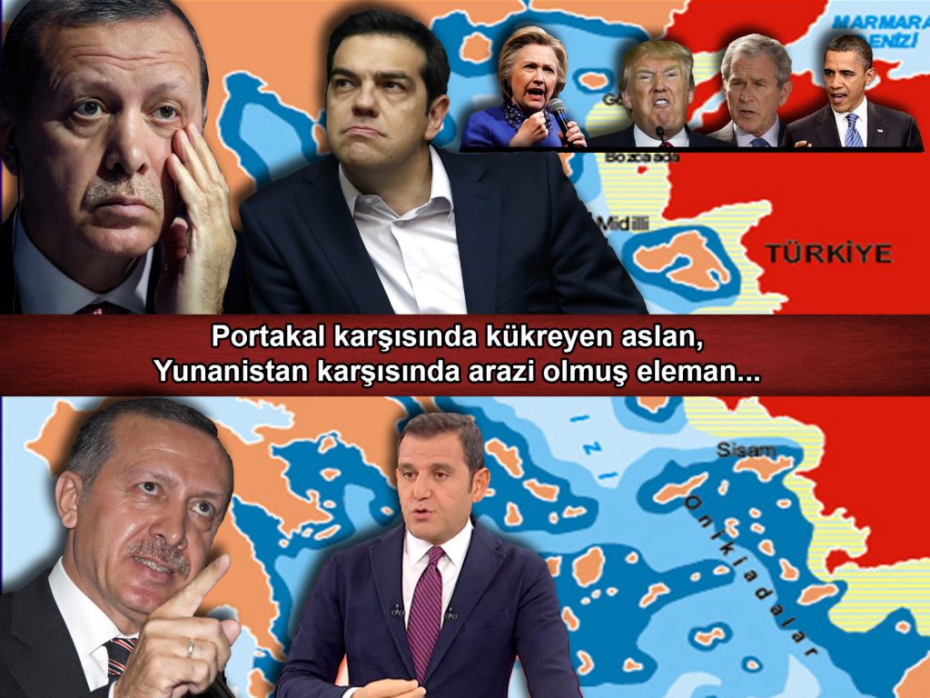 Portakal karşısında kükreyen aslan, Yunanistan karşısında arazi olmuş eleman…