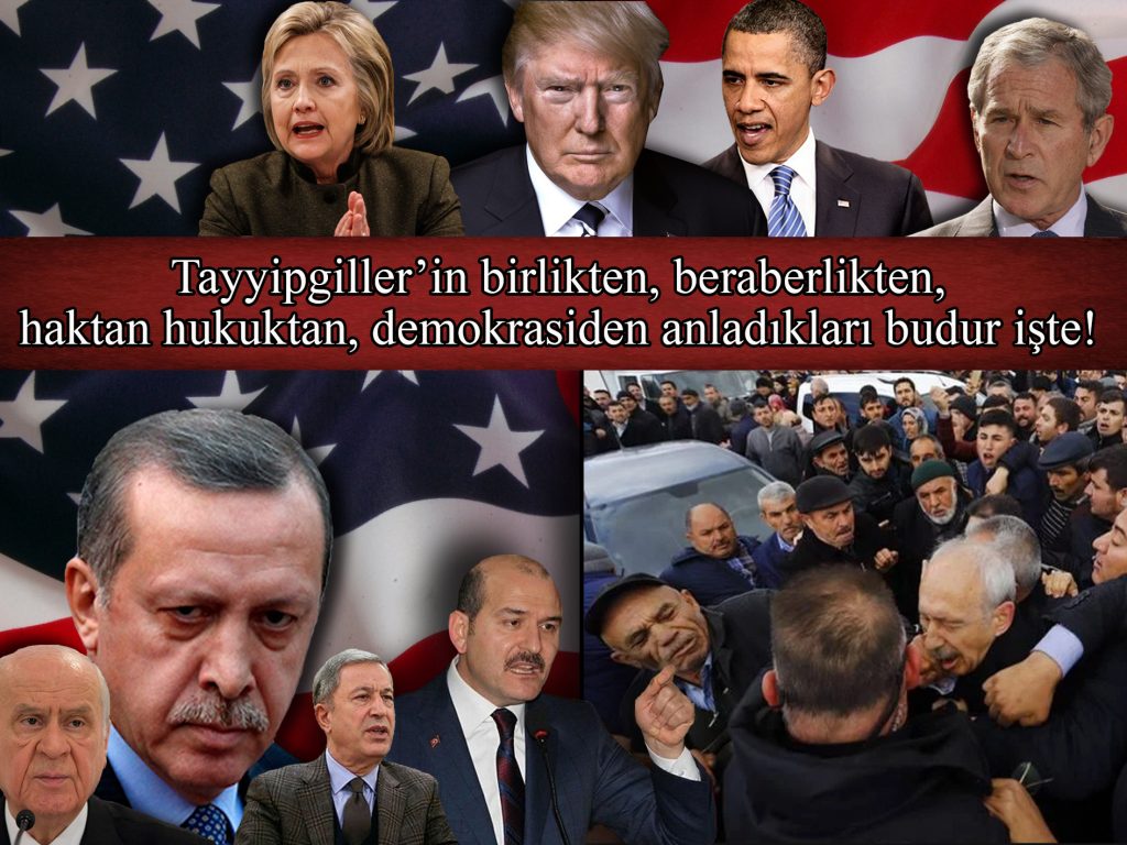 Tayyipgiller’in birlikten, beraberlikten, haktan hukuktan, demokrasiden anladıkları budur işte!