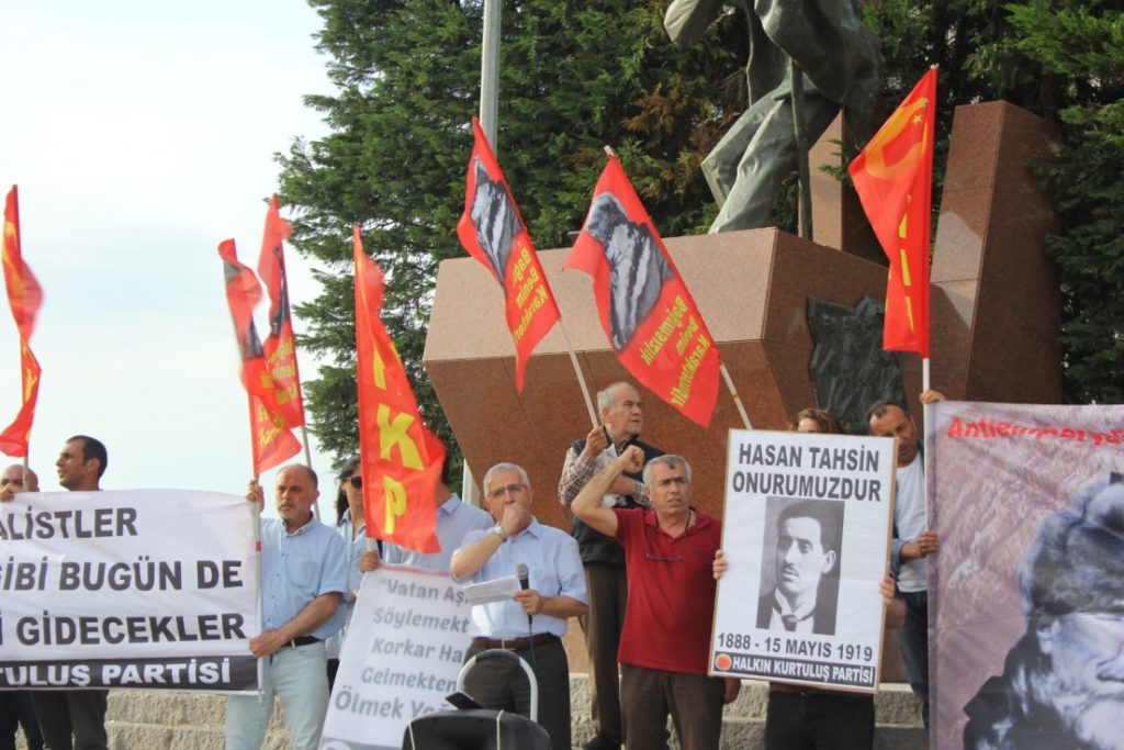 HKP İzmir İl Örgütü ilk kurşunun 100. Yılında eylem yaptı