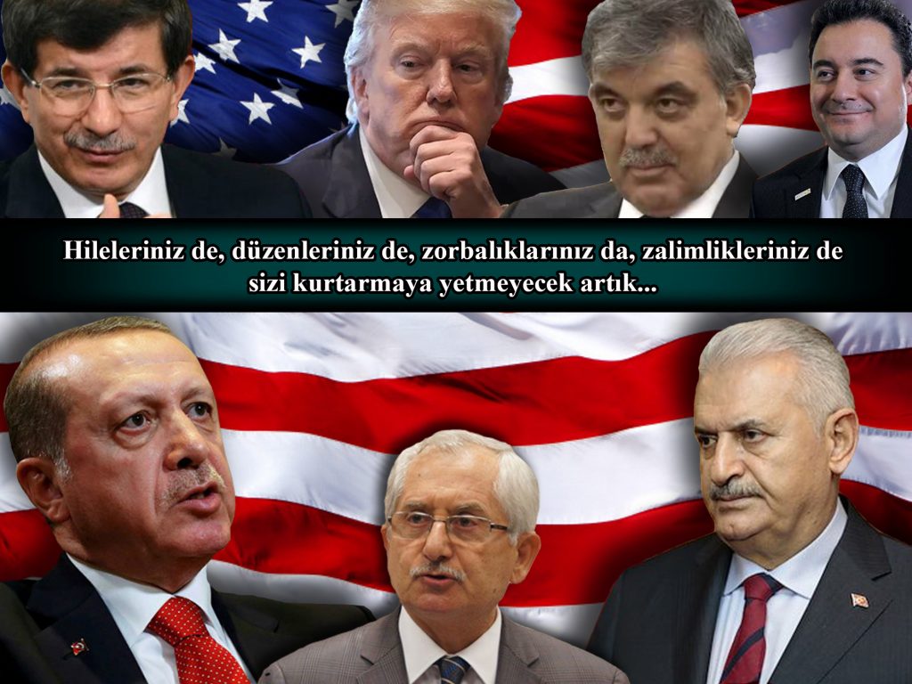 Hileleriniz de, düzenleriniz de, zorbalıklarınız da, zalimlikleriniz de sizi kurtarmaya yetmeyecek artık…