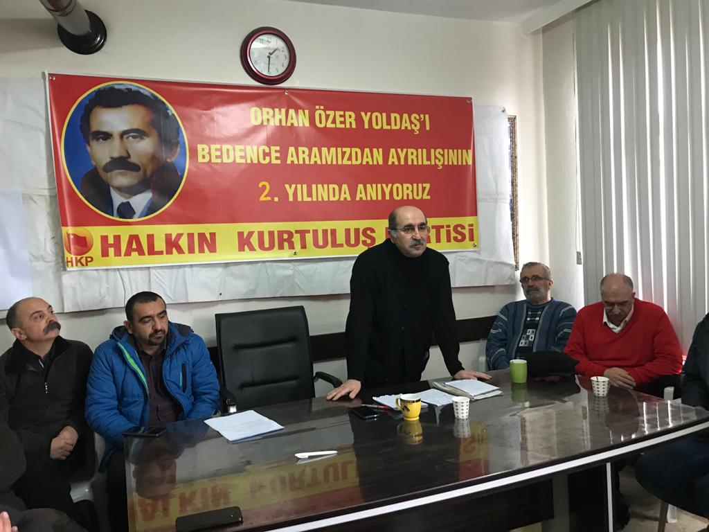 Gerçek İnsan Gerçek Devrimci Orhan Özer Yoldaş bedence aramızdan ayrılışının yıldönümünde salon etkinliği ile anıldı