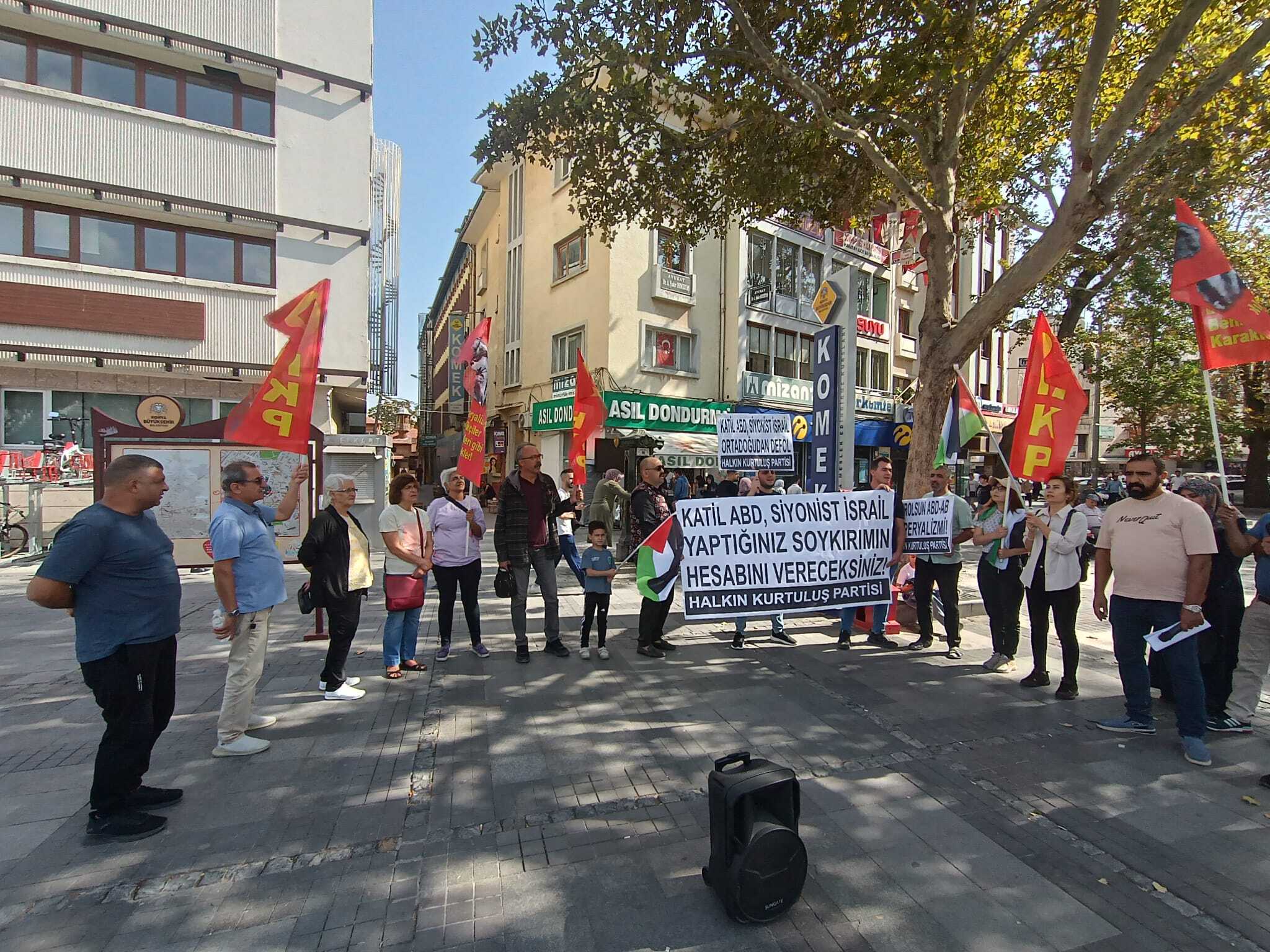 Siyonist İsrail’in soykırım ve katliamlarını Konya’da protesto ettik!