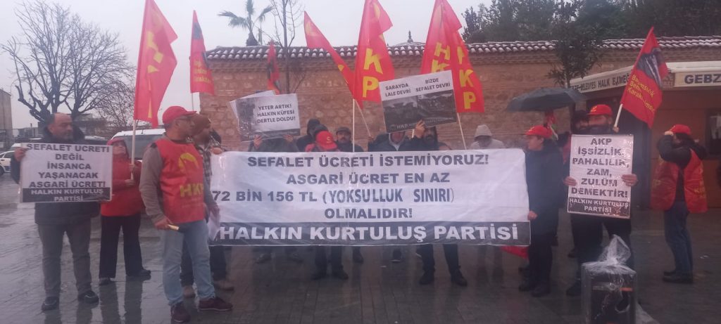 Sefalet Ücret Olan Asgari Ücret  En Az Yoksulluk Sınırı Olan 72 Bin 156 TL Olmalıdır!