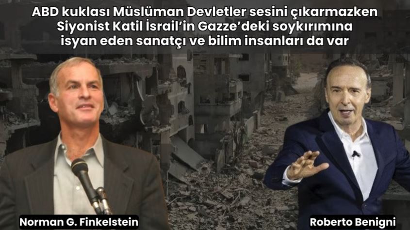 Siyonist İsrail’in Gazze soykırımına isyan eden sanatçı ve bilim insanları da var