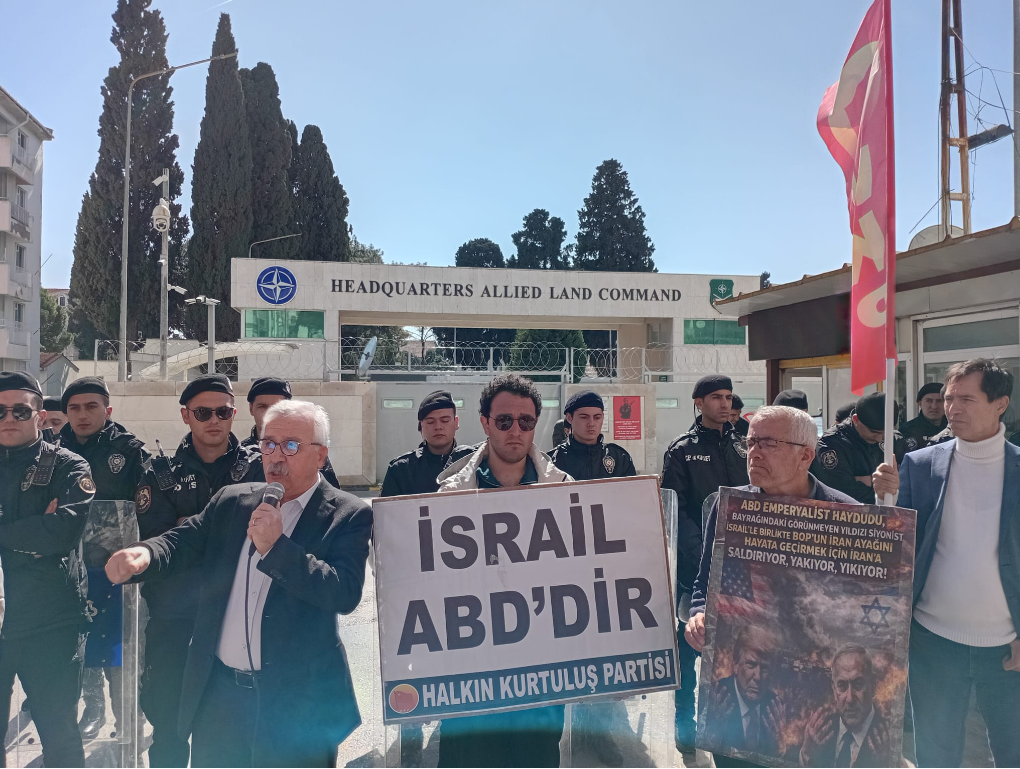 ABD Emperyalist Çakalı ve Siyonist İsrail’in İran’a Yönelik Saldırısını  NATO Önünde Protesto Ettik