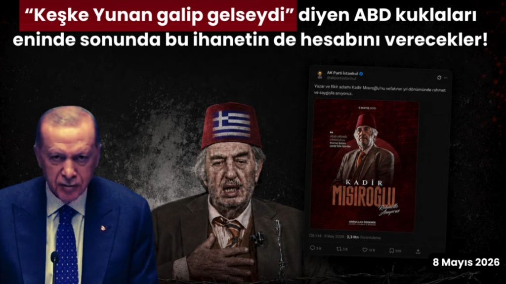 “Keşke Yunan galip gelseydi” diyen ABD kuklaları eninde sonunda bu ihanetin de hesabını verecekler!