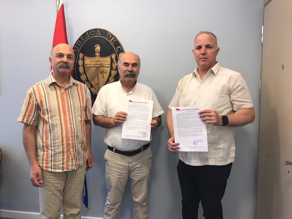 Ramiro Yoldaş’ın Bedence Kaybı Nedeniyle Küba Büyükelçiliği’ne Taziye Ziyaretinde Bulunduk